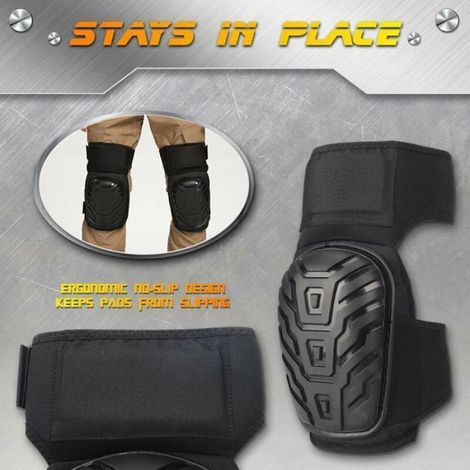 Genouillères - Gel Robuste EPE Et Neoprene Respirant - Pour Jardinage Bricolage Nettoyage Sol - Taille Unique (1/5)
