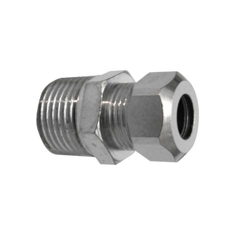 NIPPLE BICONO CROMATO PER CANNETTE- 1/2 x 3/8  Diam. 10- DHIMP- pezzi 1