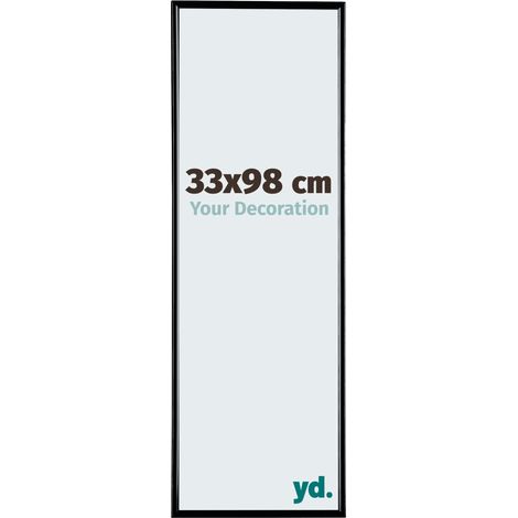 yd. - Cadre photo 33x98 - Noir Brillant - Plastique - Evry