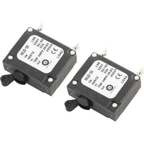 Disjoncteur Générateur 23A - Unité Unique - Plastique Robuste - Interrupteur Marche/Arrêt Intégré - Pour Groupes Électrogènes Portables - Protection Surchauffe (1/5)