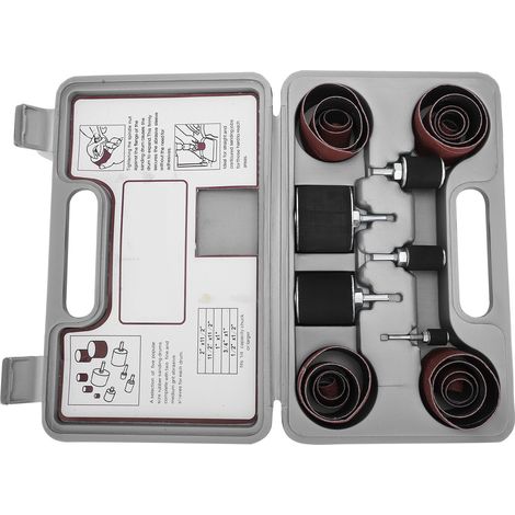 Set de 25 embouts de ponçage pour tambour, outils rotatifs de polissage bois, abrasifs de rechange pour perceuse, accessoires artisanat (1/5)