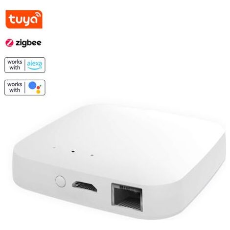 Passerelle filaire Tuya Zigbee pour la domotique intelligente des appareils Zigbee. Application smartphone pour le contrôle à distance. Compatible avec Google Assistant. Smart Life. (1/5)