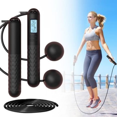 Jump Rope - PRUMYA - Cordless Model - Built-in Counter - LCD Screen - Durable Materials (1/4)