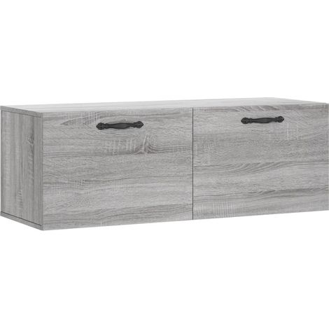 Armoire murale sonoma gris 100x36,5x35 cm bois d'ingénierie