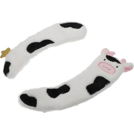 Coussin de siège de toilette blanc en peluche, compatible avec un usage domestique, 1 paire de coussins de toilette doux (1/5)