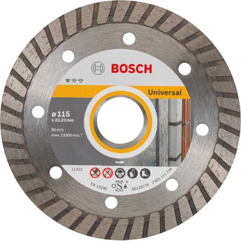 Disque à tronçonner diamanté Standard for Universal Turbo 115 x 22,23 x 2 x 10 mm 10 pièces