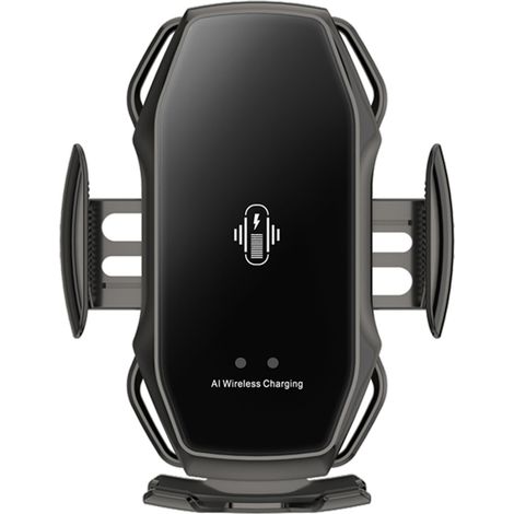 Support Téléphone Voiture Sans Fil - Chargeur Inductif Automatique à Détecteur Infrarouge - Pour Sortie D'Air - 360° Rotation - 1 Pièce (1/5)