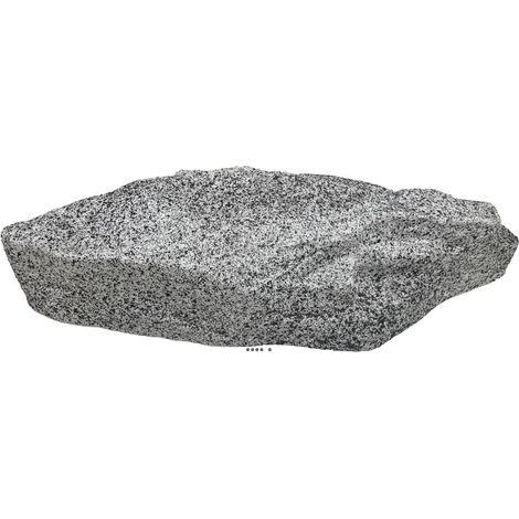 Rocher Factice Aspect Granit Noir Moucheté - Cache Prise et Déco Jardin 570 x 210 mm