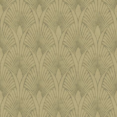 Vliestapete Beige Retro Tapete Gemustert gerader Ansatz  New Walls