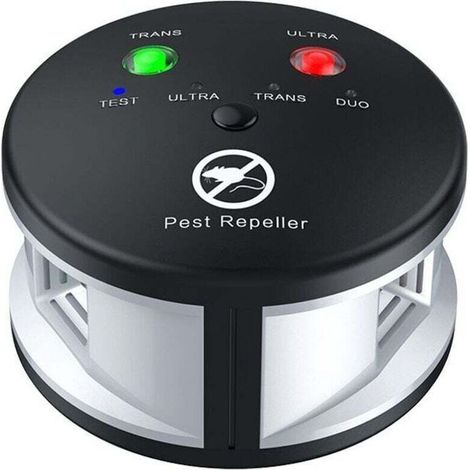 Répulsif Ultrason - 360° - Portée 550 M² - Fréquence Variable 25 À 65 kHz - Pour Intérieur Maison Bureau Sous-sol - 1 Pièce (1/4)