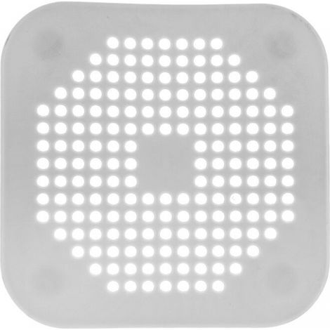 3-teiliger französischer Haarfilter für Waschbecken/Badewanne/Dusche, Silikon-Gummistopfen für Bad/Küche (Grau) (1/5)
