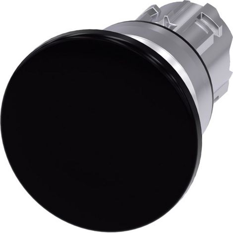 Siemens 3SU10501BD100AA0 3SU1050-1BD10-0AA0 Bouton champignon collerette métal, finition brillante n (1/3)