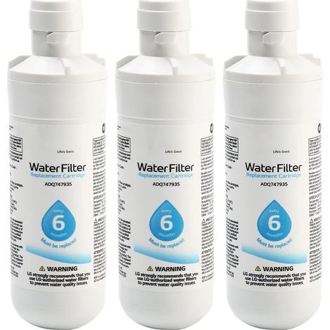3 Filtre à eau,Réduction sédiments,Kenmore9980,Réfrigérateur,5x5x15 cm