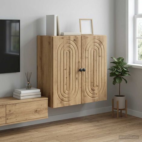 vidaXL Armoire Murale 59 x 31 x 60 cm Bois d'ingénierie (1/5)