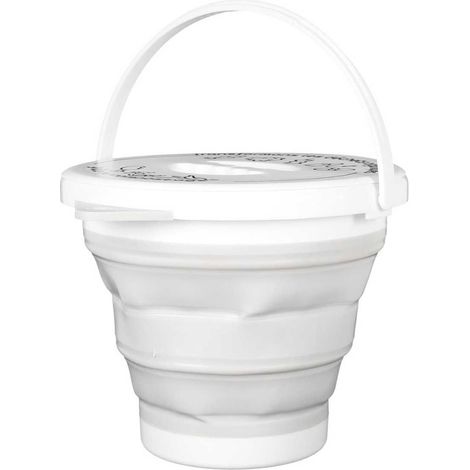 Seau à Compost Pliable 5L avec Anse et Couvercle (1/5)