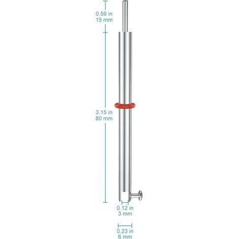 Porte Électrode en Acier Inoxydable 316 - Support Métallique Remplaçable, Idéal pour Cellules Électrolytiques - Haute Durabilité (1/3)