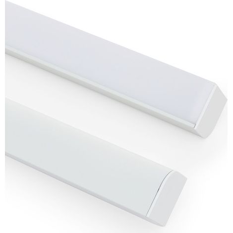 Perfil Aluminio Esquina Triangular 2m para Tira LED hasta 20mm Blanco 2 m Blanco traslúcido