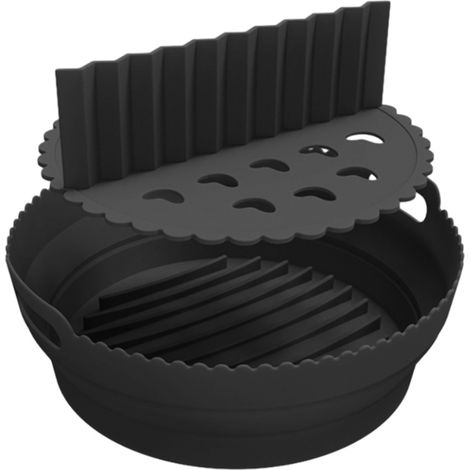 Accessori in silicone per friggitrice ad aria, padella multifunzionale in silicone con rivestimento per friggitrice ad aria