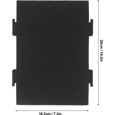 Ortviai Filtre à charbon actif pour micro-ondes WML55011 – 4 pièces, 18,2 x 26 cm, filtration des odeurs (1/4)
