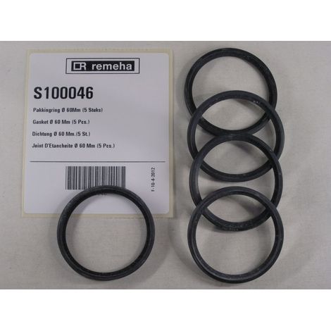 Remeha Guarnizione labbro D 60 Mm.(5x), S100046
