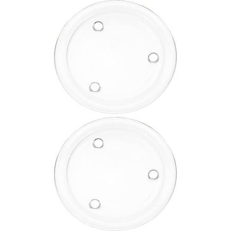 en Verre Transparent Haut Coussin Plateau de Bougie de (1/5)
