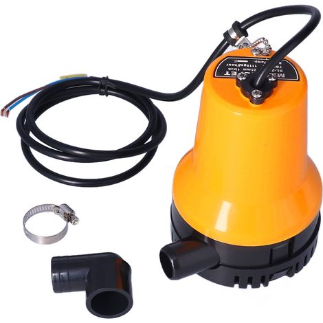 Pompe de cale électrique marine 12V, Submersible, 5400 tr/min, Position de l'arbre horizontal, entraînement à palettes (1/5)