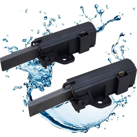 2 pièces Charbons moteur pour lave-linge et sèche-linge I Brosses à charbon 4006020152 Lot de 2 pièces détachées pour AEG Privileg Electrolux Quelle I SOLE Moteur 481281719419