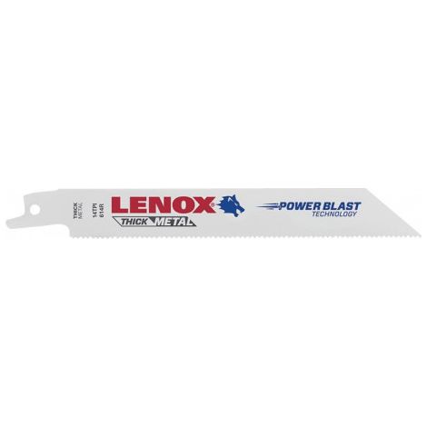 Lame de scie sabre 614R longueur 152 mm largeur 19 mm graduation de dent TPI 14