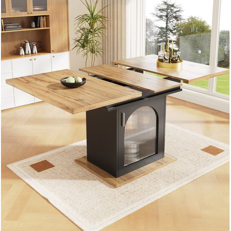 Esstisch ausziehbar 140x80 cm mit Stauraum OKMYHOME (1/5)