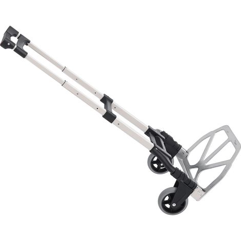 Alu Sackkarre klappbar Transportkarre Aluminium max. 70 kg belastbar 39 x 41 x 100 cm Silber