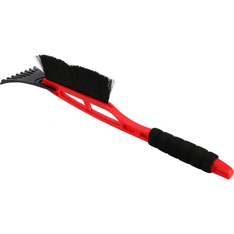 Grattoir à neige/pelle à glace durable pour voiture, brosse à neige, pelle à neige pour l'hiver, rouge