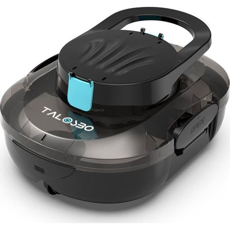 Robot Aspirateur Piscine - Sans Fil - Autonomie 80 Min - Double Moteur - Nettoyage Automatique