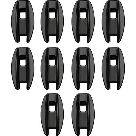 10er-Packung elektronische Eckisolatoren für Elektrozäune – Wetterfest – Wasserdicht – Isolator für Elektrozäune – UV-Schutz für Elektrozaundraht (schwarz) (1/3)