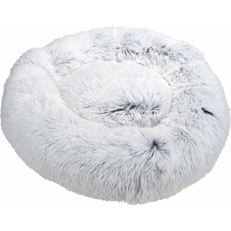 Panier Rond Chien & Chat "Fluffy" 75cm Blanc Chiné (1/5)