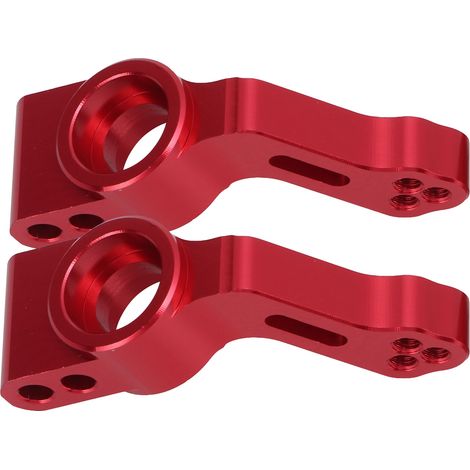 2 pièces Porte-essieu arrière en alliage pour Chevrolet C10 1967 - Rouge - Compatible RC - Avec vis incluses (1/5)
