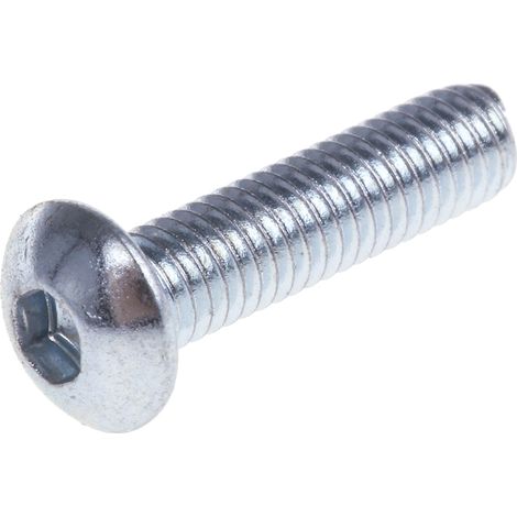 Vis à six pans creux, M3 x 12mm, tête Vis bombée à tête creuse hexagonale, en Acier ( Prix pour Boîte de 100 )