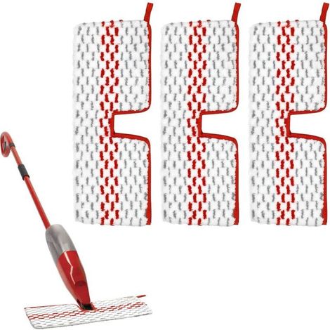 3pcs Fit for O-Cedar ProMist MAX Steam Mop Cloth Vileda Flat Mop Replacement Head (1/5)