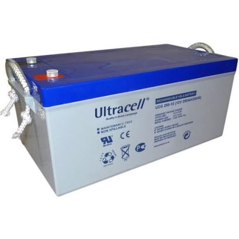 Batterie GEL - ULTRACELL - UCG250-12 - 250Ah - 12V - Étanche et sans entretien
