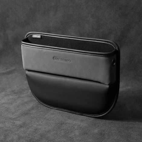 (Gris) Outils pour combler l'espace entre les sièges auto, poche latérale de siège, boîte de rangement pour accessoires de siège auto, rangement pour espace entre les sièges auto universel (1/5)