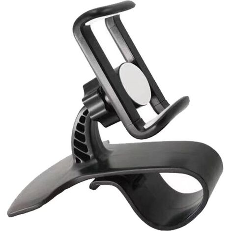 Car phone holder with 360-degree rotating clip. Universal car dashboard phone holder. Non-slip phone holder for iPhone, Samsung, and other smartphones. (1/4)