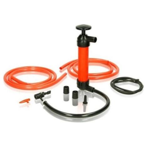 Pompe Siphoïde Manuelle Transfert Essence Diesel Huile Aquarium Gonfleur