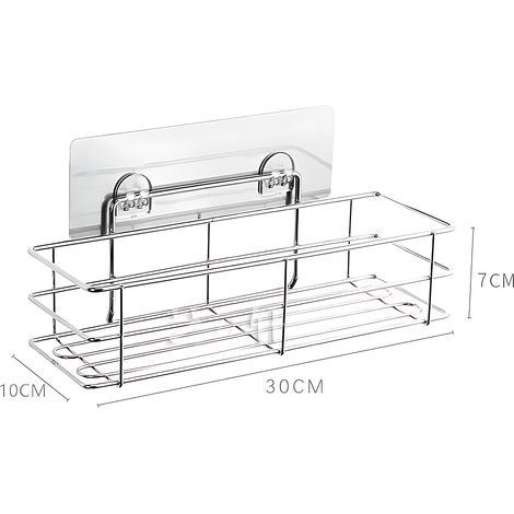 Porte-savon à ventouse pour salle de bain, boîte à savon murale sans perçage avec crochet, support rangement douche, cuisine – Installation instantanée–DELKEVIC