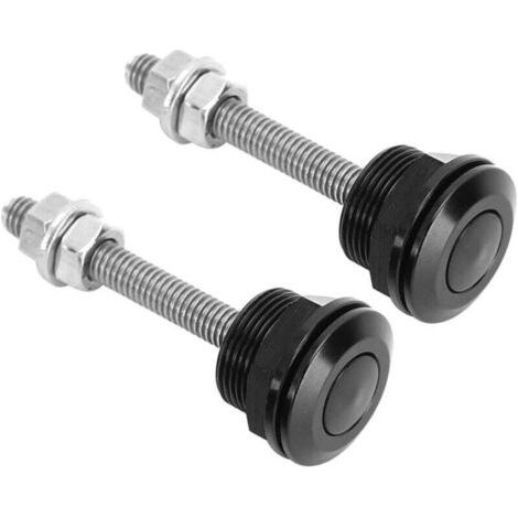 Loquet de capot Ulisem, 2 pièces en alliage d'aluminium + goupille de capot universelle, bouton de verrouillage de pare-chocs à dégagement rapide (22 mm) (1/4)