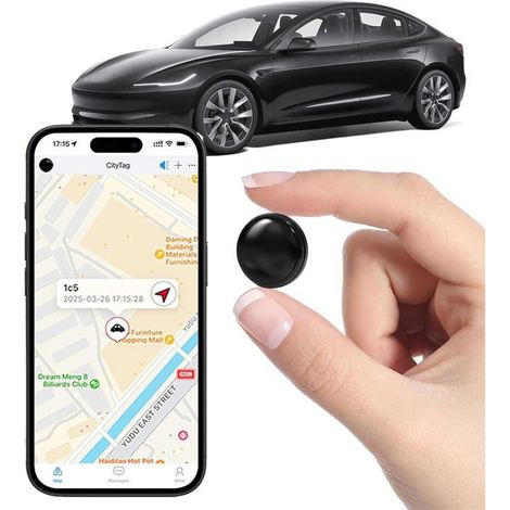 Traceur GPS voiture discret – Localisation temps réel – Sans frais mensuels – Compact (1/5)