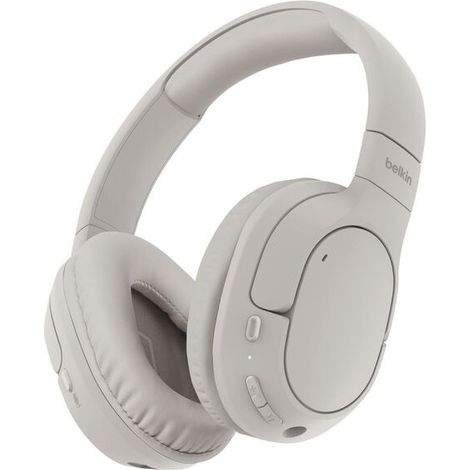 Belkin AUD009HQSA cuffia e auricolare Cuffie Wireless A Padiglione Musica e Chiamate USB tipo-C Bluetooth Sabbia (1/4)