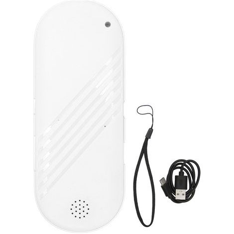 Mini altoparlante Bluetooth da cuscino, suono stereo con bassi profondi per dormire, funzione multimediale, bianco (1/5)
