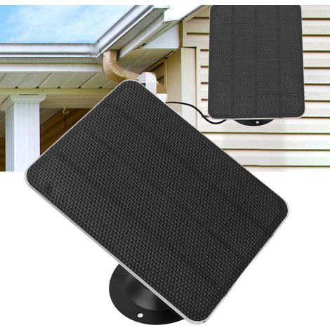 Panneau solaire mural de 5 W en silicium monocristallin avec tête de charge Android de 3 mètres et système de surveillance solaire. (1/5)