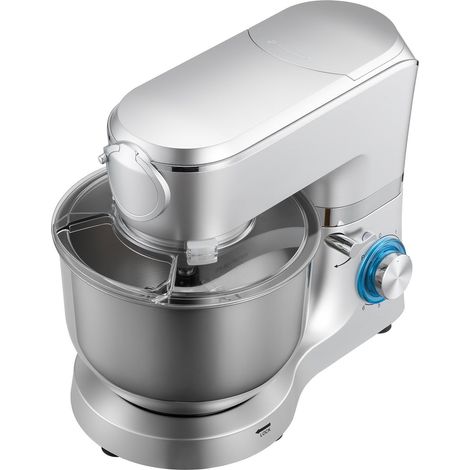 Robot de Cuisine Électrique 6 L,1500W,6 Vitesses,Bol en Acier Inoxydable,avec Blender 15 L,Accessoires pour Pâtisserie et Mélange (1/5)