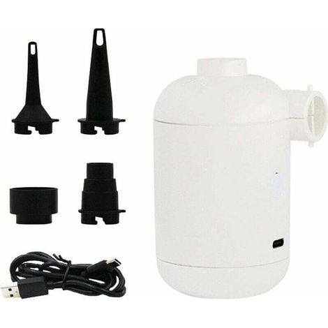 Pc Mini Air Pump for Inflatables - Portable Electric Air Mattress Pump, Mini USB Rechargeable Air Pump, Cordless Inflation and Deflation Pump for Swimming Rings (1/5)