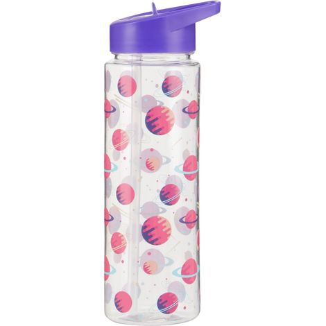 Interiors by Premier Durable Purple Space Water Bottle, Portable Spout Lock Bottle, Robust PP Plastic Transparent Outer Bottle (1/5)
